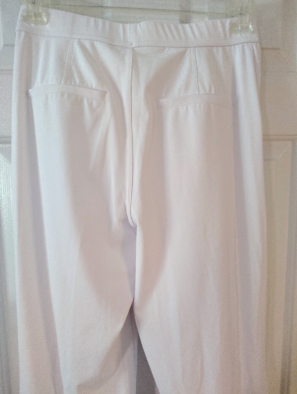 HALARA Flex High Waist Pocket Wide Leg and flare (M)Work Pants White - Picture 13 of 16